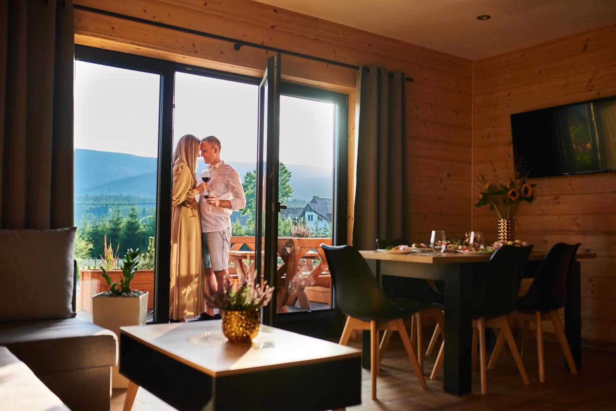 Osada Orlica Klimatyczne Domki Z Widokiem Na Gory I Termalnym Spa Sauna Jacuzzi 4 Km Od Zieleniec Ski Arena Lasowka Ngoại thất bức ảnh
