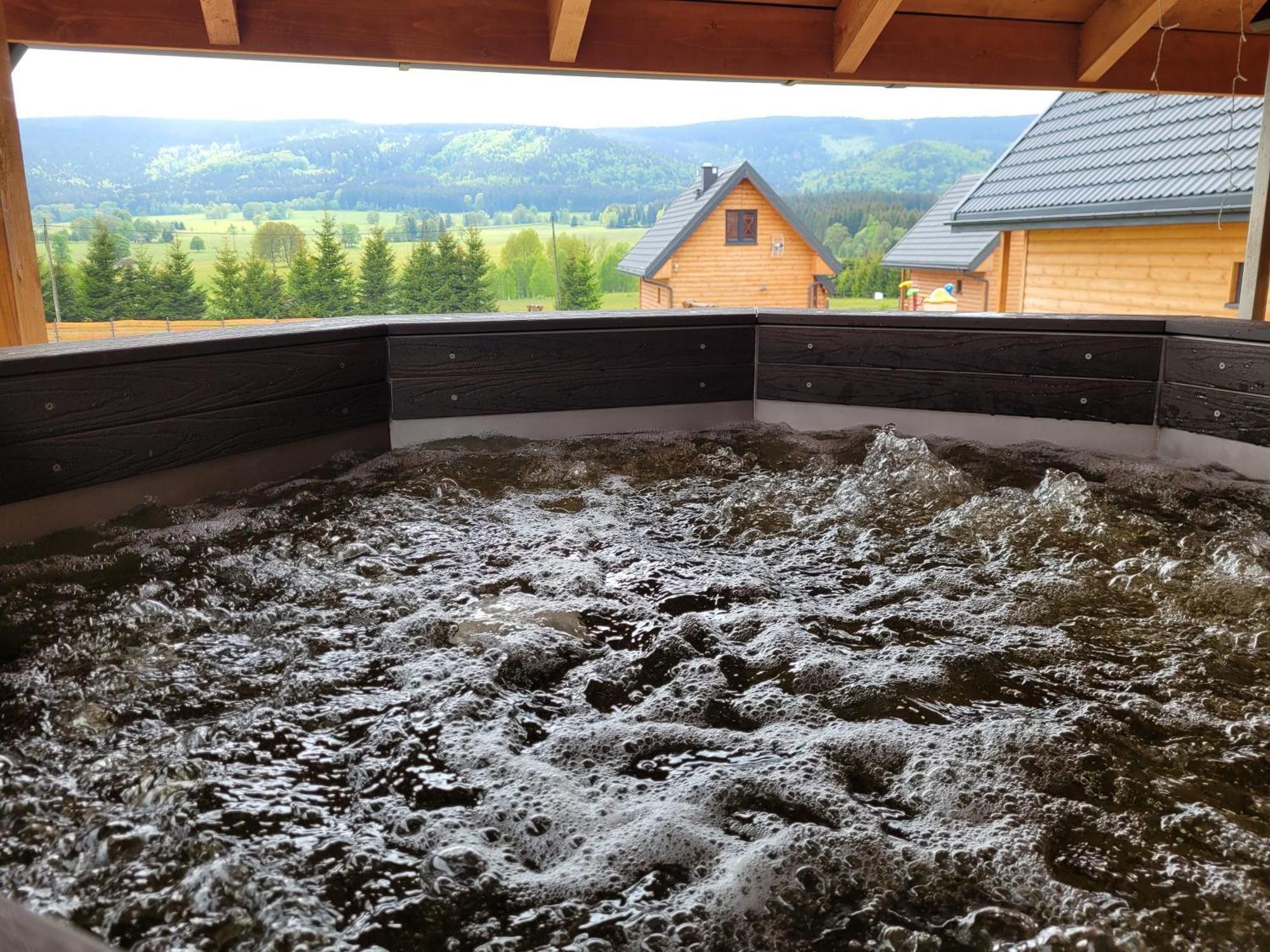 Osada Orlica Klimatyczne Domki Z Widokiem Na Gory I Termalnym Spa Sauna Jacuzzi 4 Km Od Zieleniec Ski Arena Lasowka Ngoại thất bức ảnh